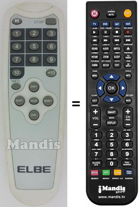 Telecomando equivalente REMCON1438