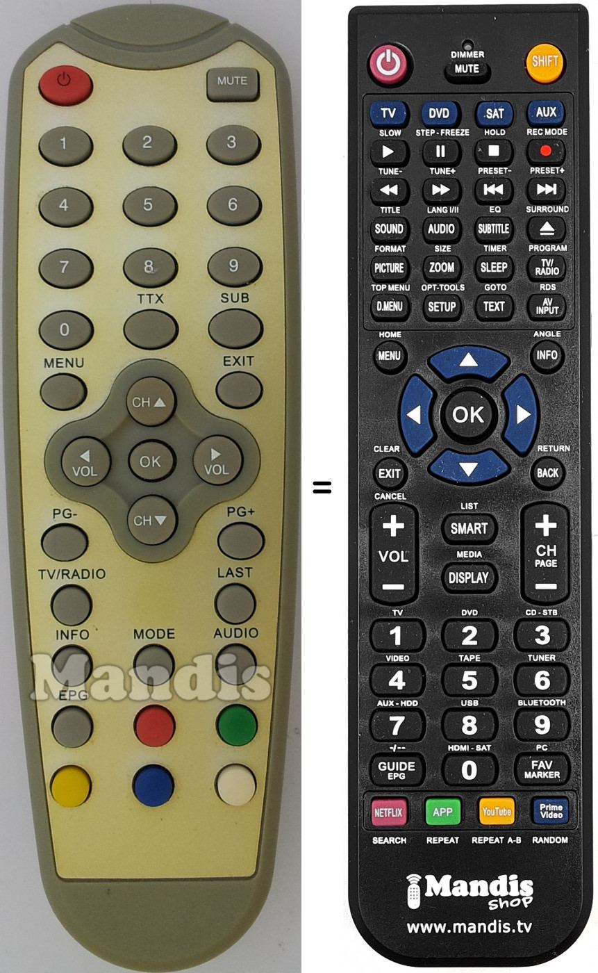 Telecomando equivalente REMCON1541
