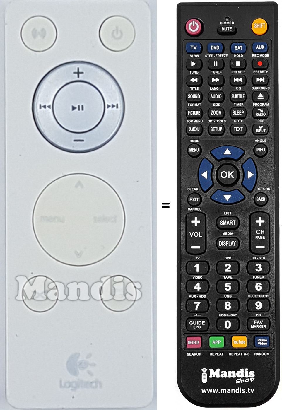 Telecomando equivalente REMCON1554-1