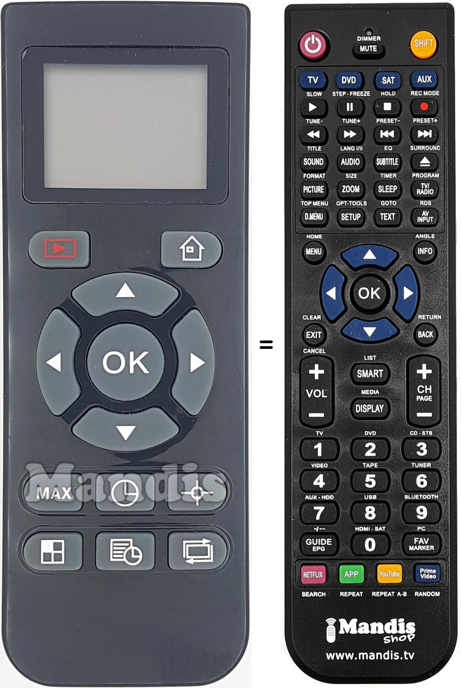 Telecomando equivalente REMCON1619