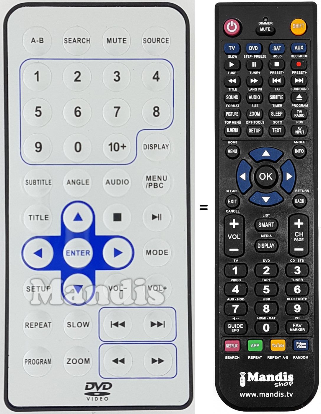 Telecomando equivalente REMCON1629