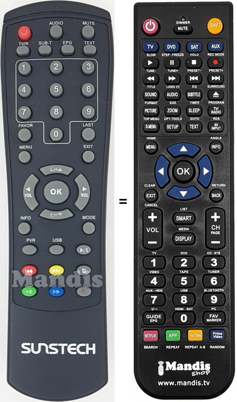 Telecomando equivalente REMCON1637