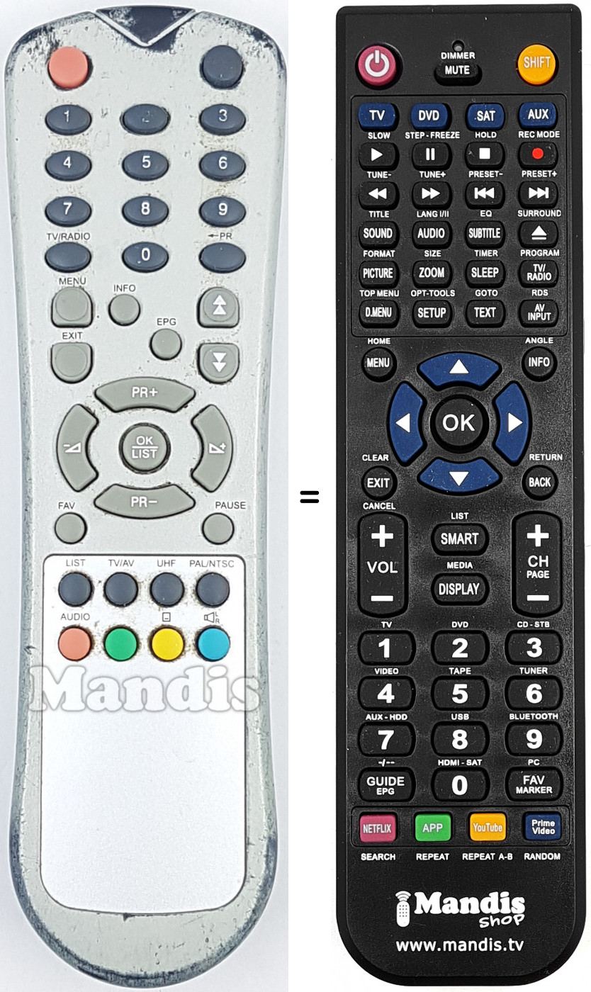Telecomando equivalente REMCON1692