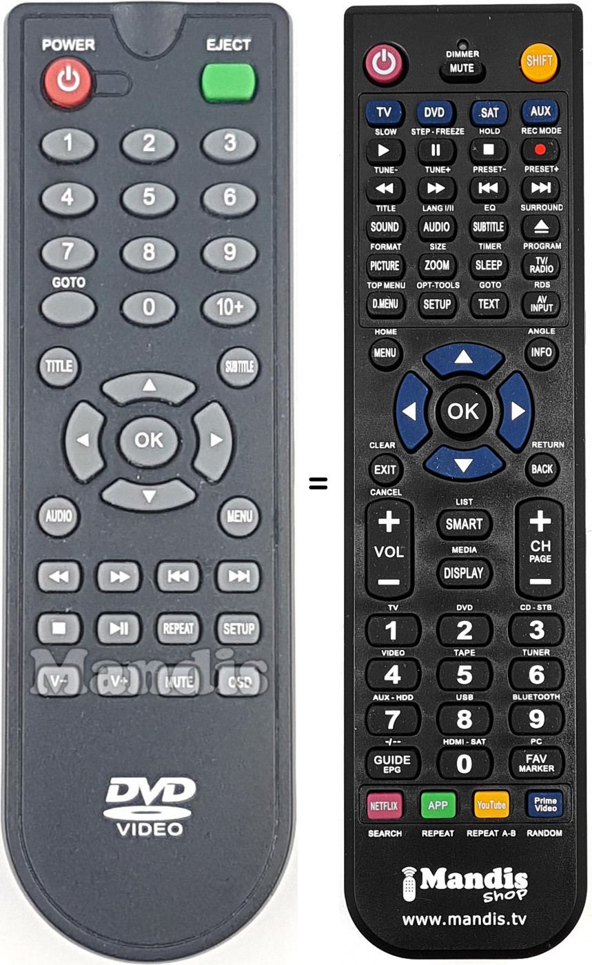Telecomando equivalente REMCON1714