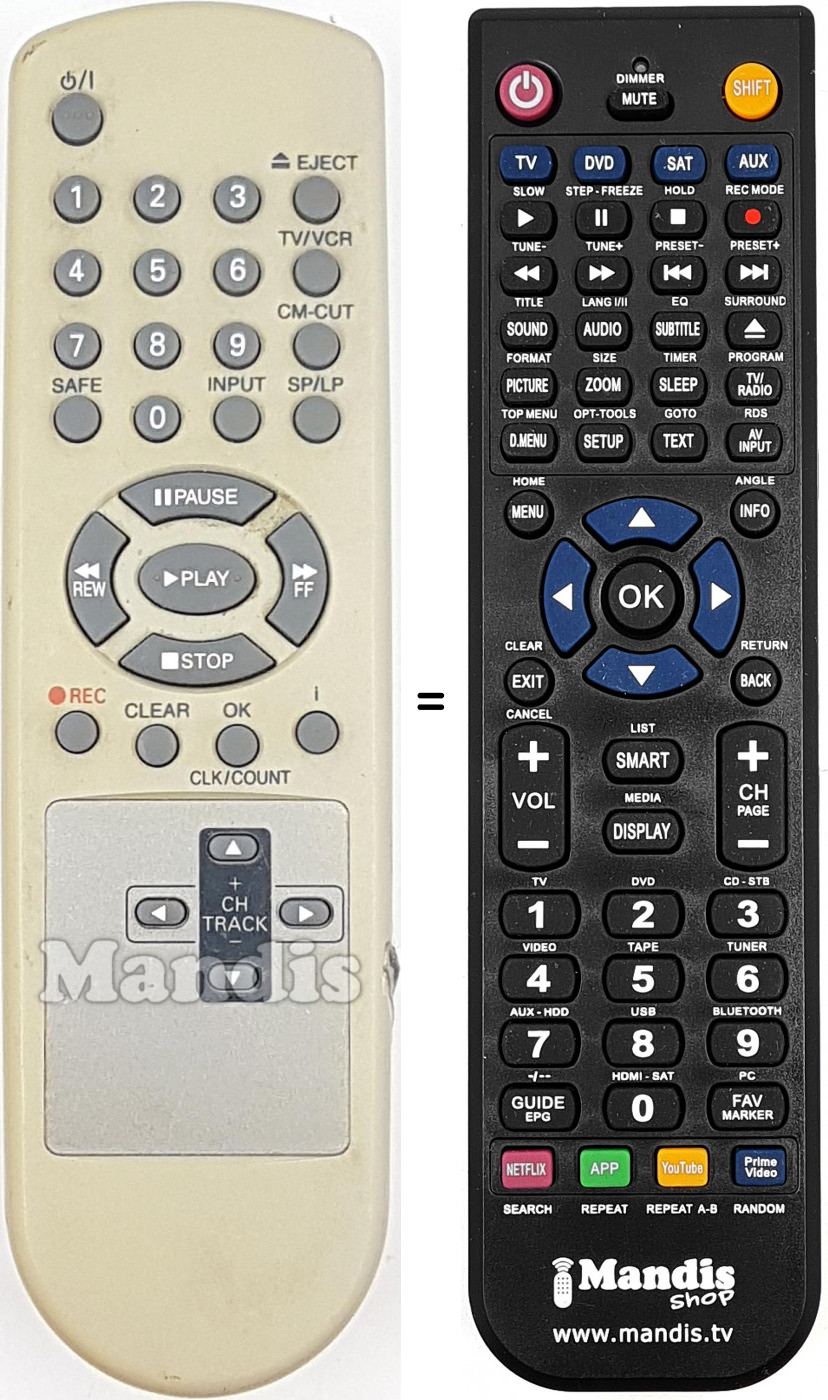 Telecomando equivalente REMCON1716