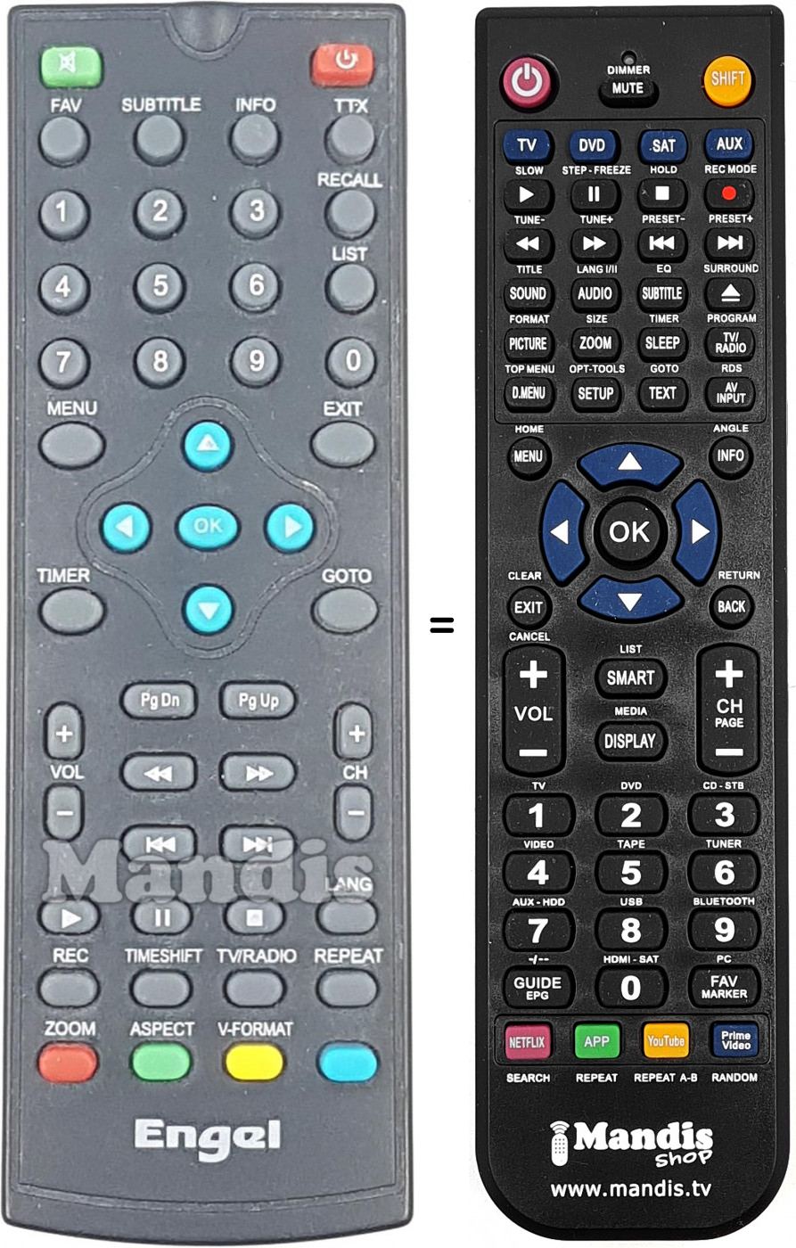 Telecomando equivalente REMCON1723