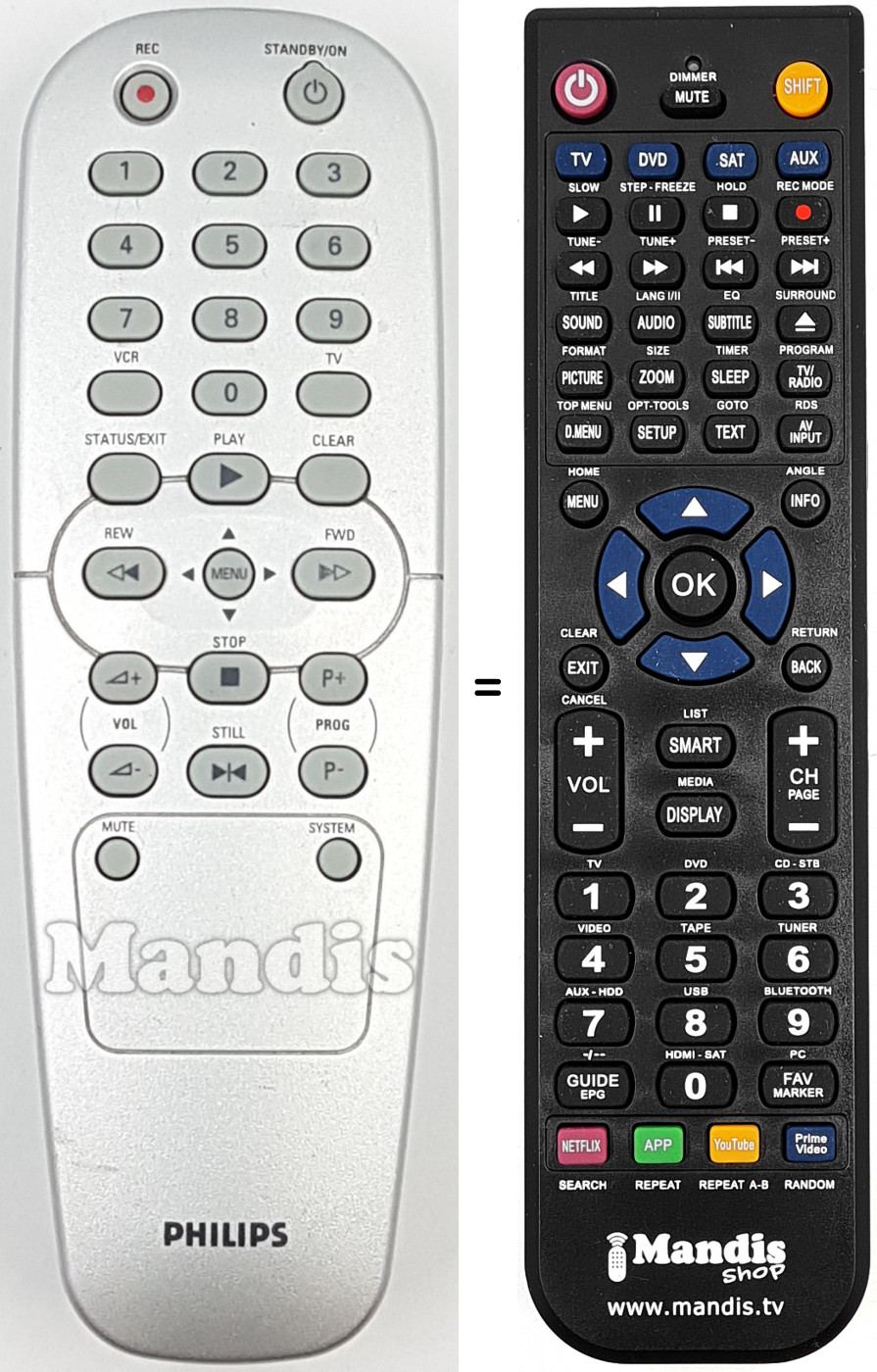 Telecomando equivalente REMCON1724
