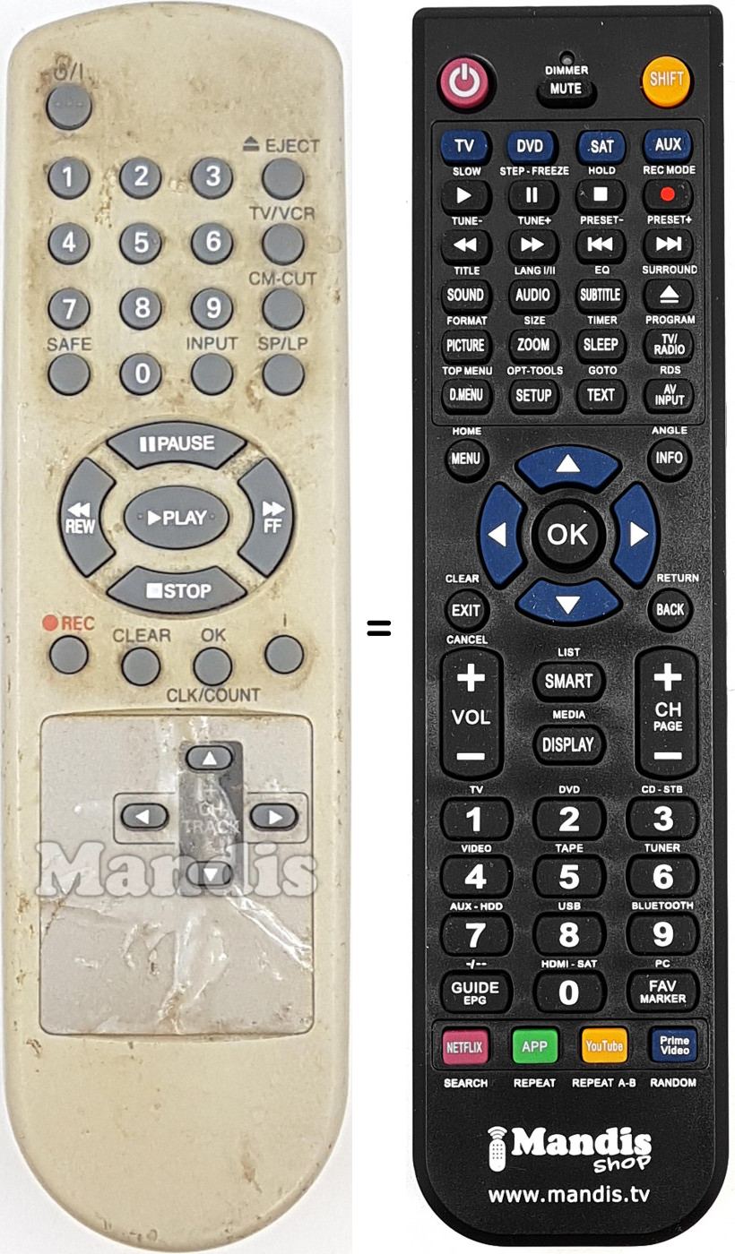 Telecomando equivalente REMCON1725