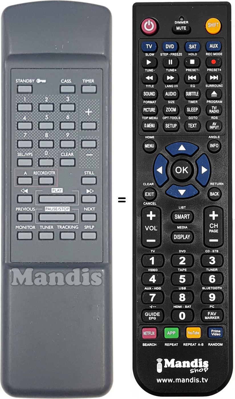 Telecomando equivalente REMCON1729