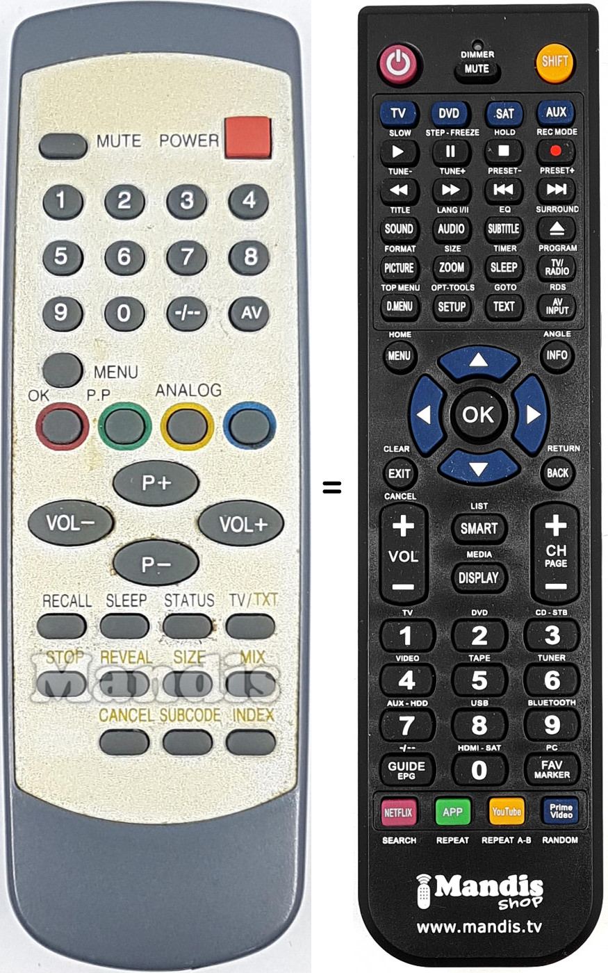 Telecomando equivalente REMCON1734