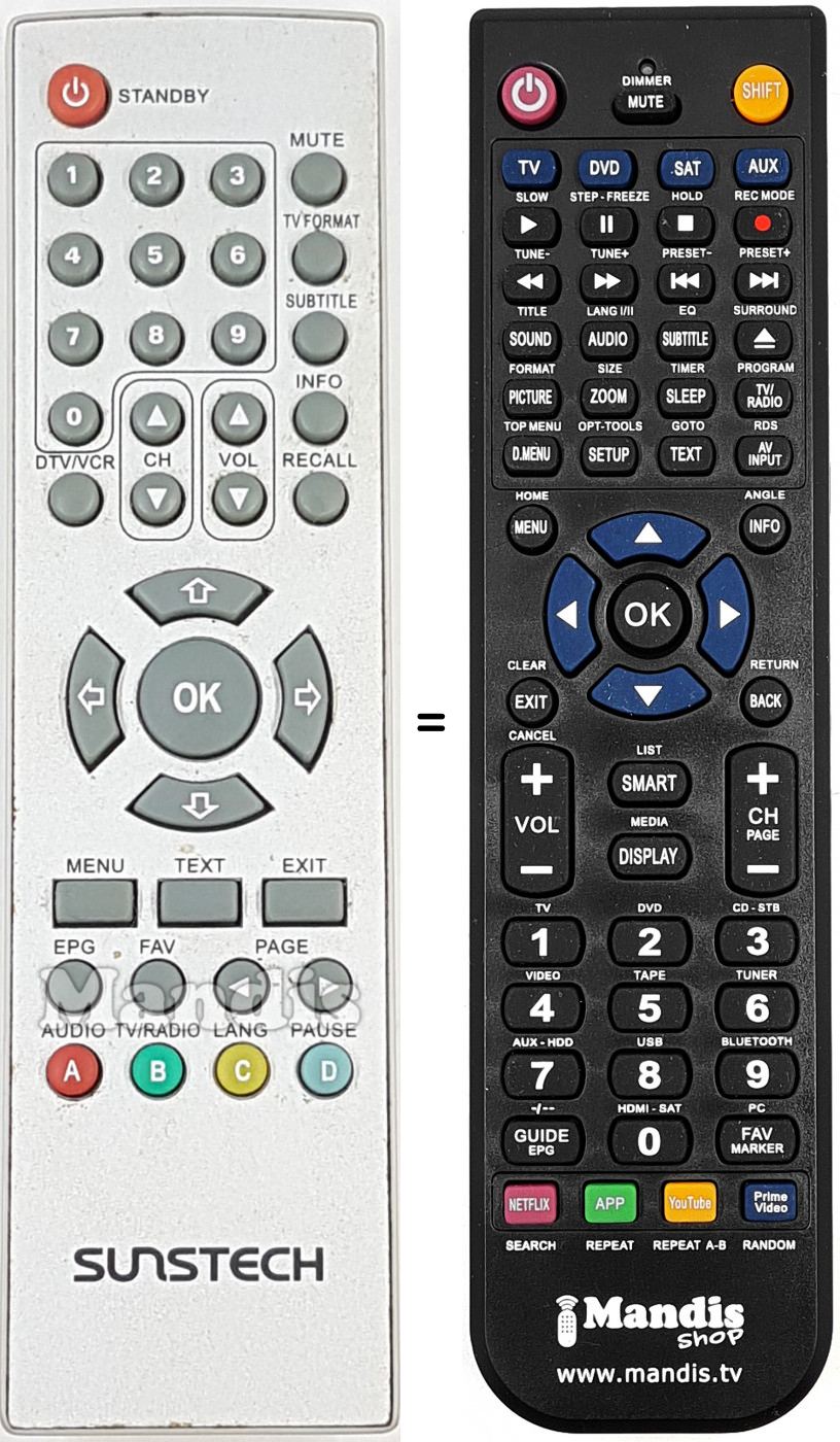 Telecomando equivalente REMCON1745