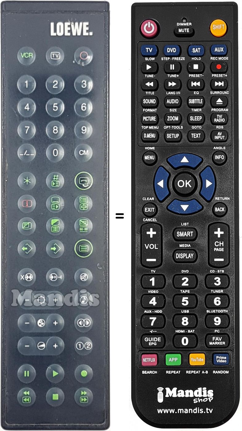 Telecomando equivalente REMCON1749