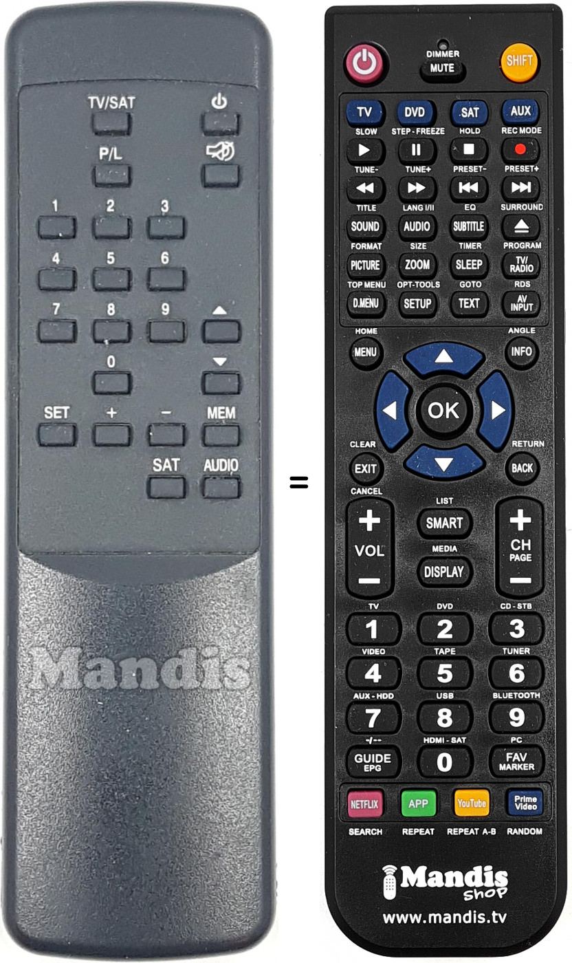 Telecomando equivalente REMCON1763