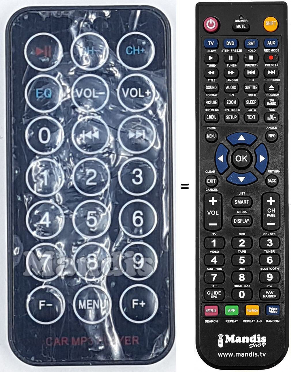 Telecomando equivalente REMCON1778