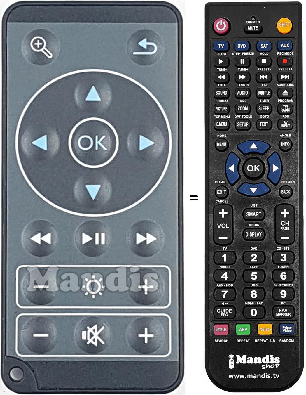 Telecomando equivalente REMCON1785
