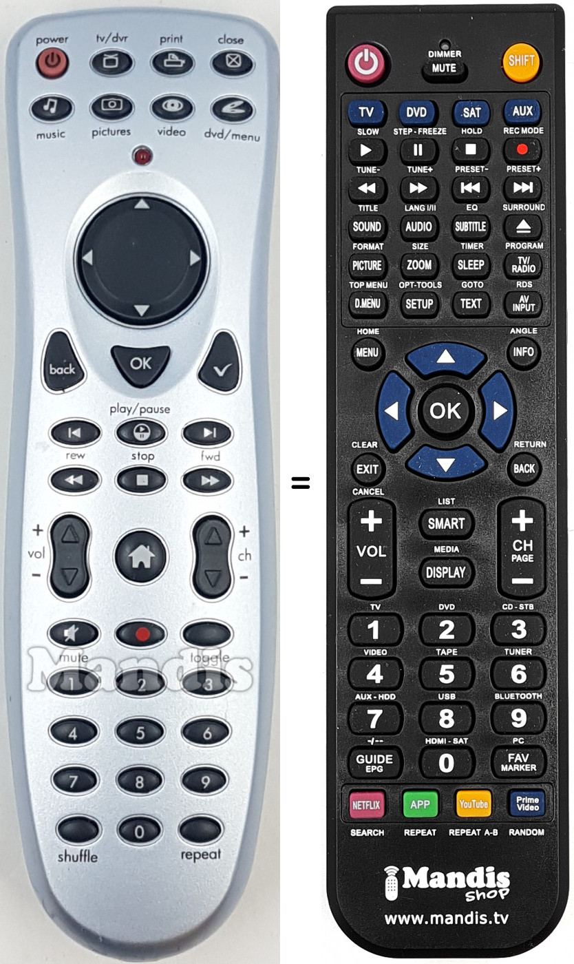 Telecomando equivalente REMCON1797