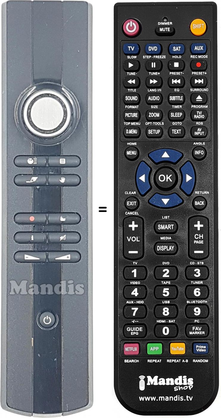 Telecomando equivalente REMCON1847