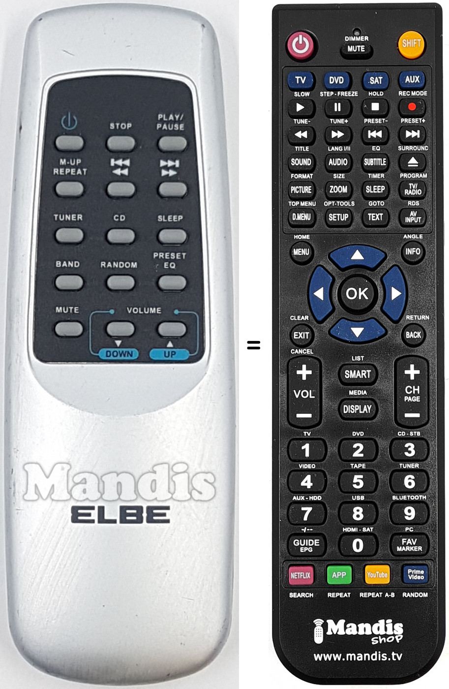 Telecomando equivalente REMCON1957