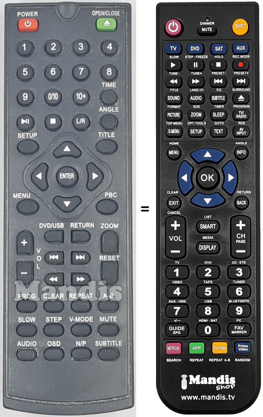 Telecomando equivalente REMCON1997