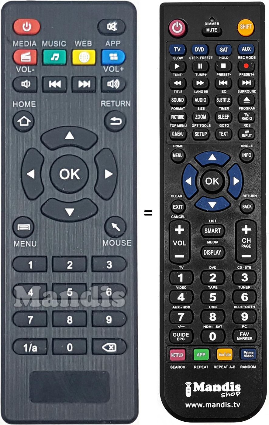 Telecomando equivalente REMCON2050