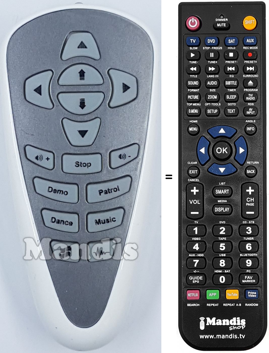 Telecomando equivalente REMCON2097
