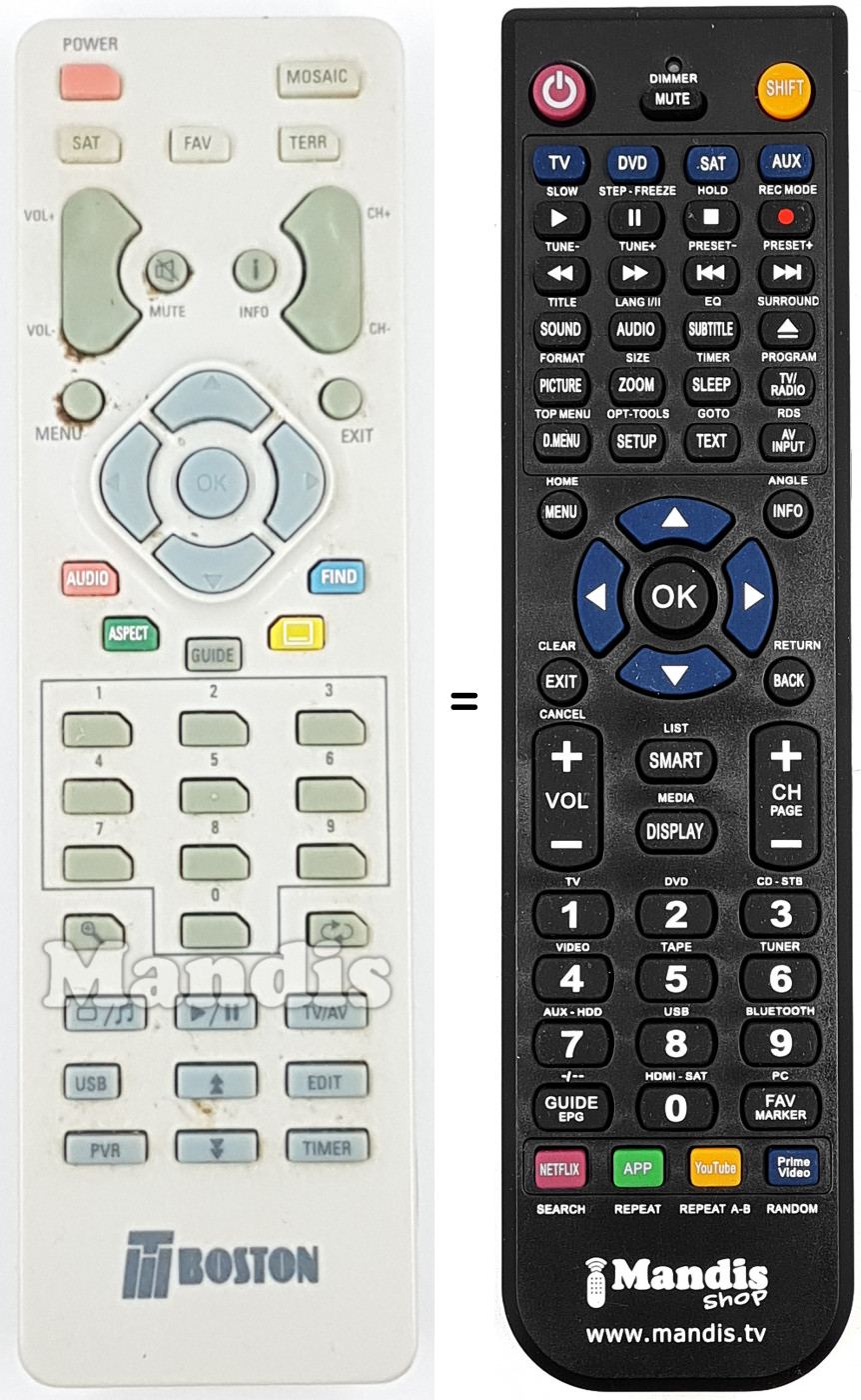 Telecomando equivalente REMCON2175