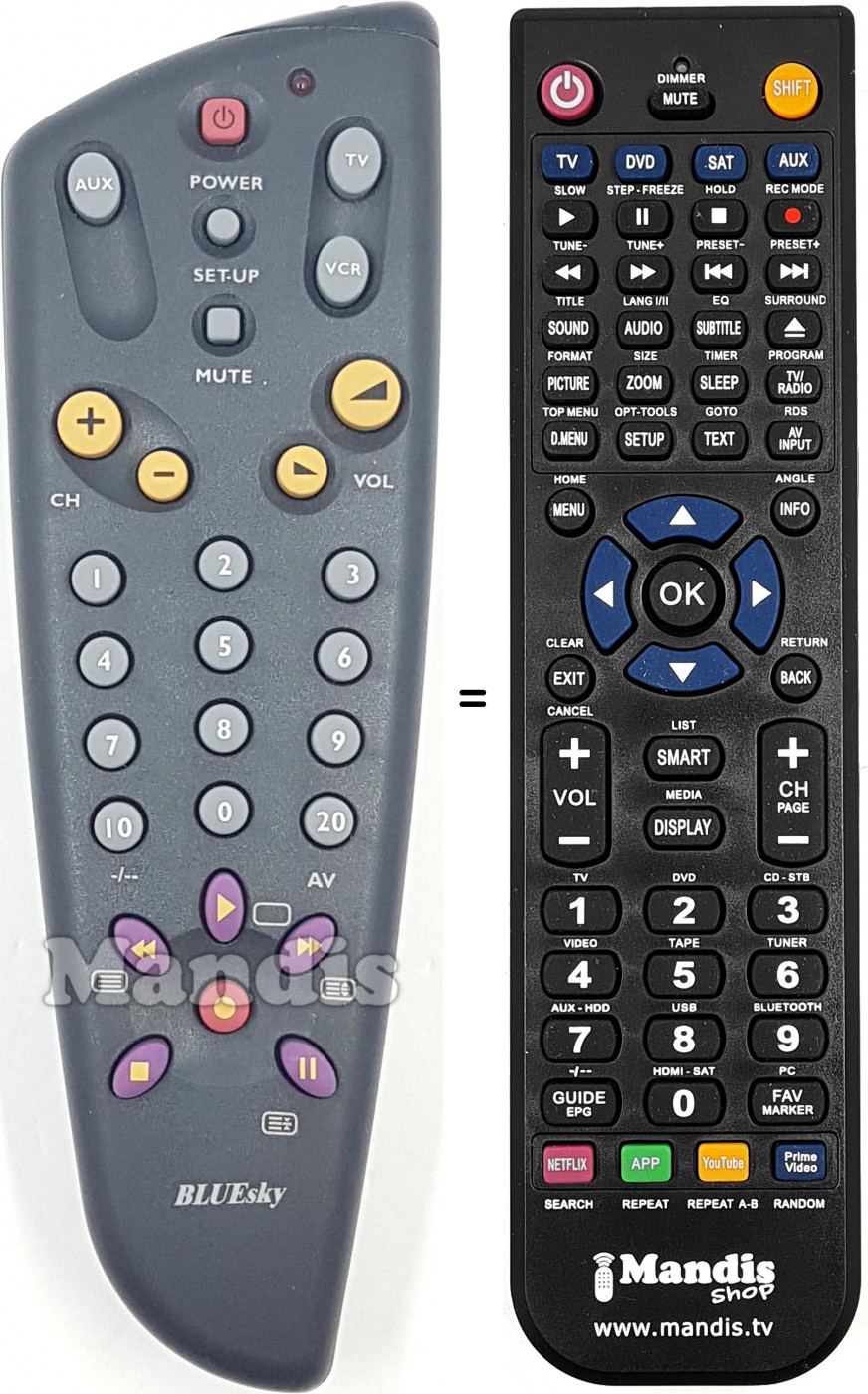 Telecomando equivalente URC112130B00
