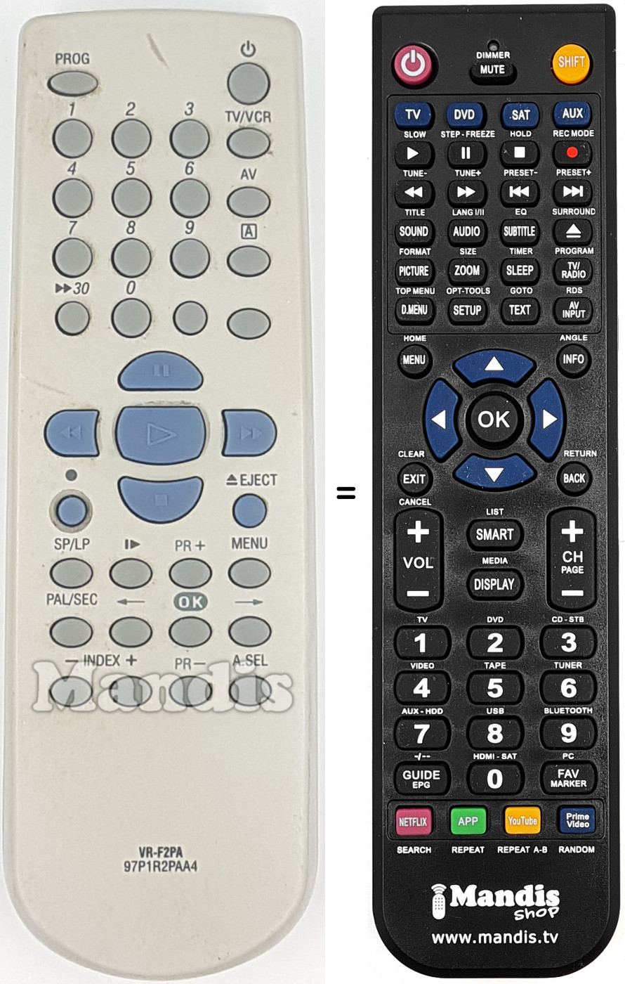 Telecomando equivalente VRF-2PA