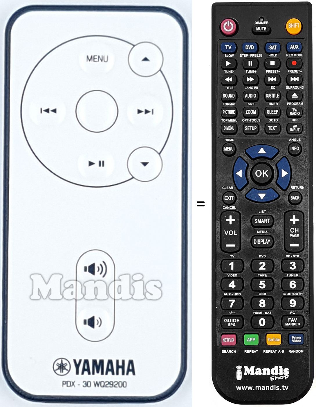 Telecomando equivalente Pioneer WQ29200