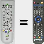Telecomando sostituto di Xbox 360 Media Remot (X803250-002)