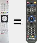 Telecomando sostituto di TS4-R5 NETFLIX (759551873500)