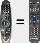 Telecomando sostituto di AN-MR18 BA (AKB75455301)