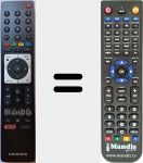 Telecomando sostituto di TS3 NETFLIX (759551800700)