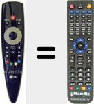 Telecomando sostituto di AKB73655901