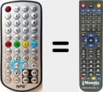 Telecomando sostituto di NPG007