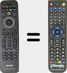 Telecomando sostituto di RC4749/01 (996510025848)