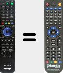 Telecomando sostituto di RMT-B101P (148020721)