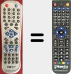 Telecomando sostituto di DVD3602