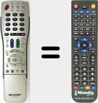 Telecomando sostituto di GA472WJSA (RRMCGA472WJSA)