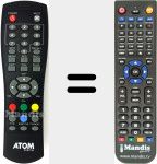 Telecomando sostituto di Atom002