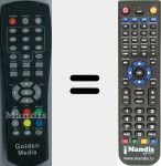 Telecomando sostituto di Goldenmedia