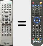 Telecomando sostituto di DV3179