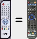 Telecomando sostituto di DTH310NP