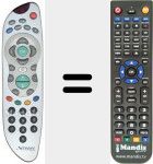 Telecomando sostituto di REMCON524