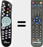 Telecomando sostituto di XHD 250