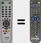 Telecomando sostituto di TEDI100