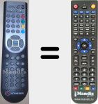 Telecomando sostituto di EXIA1601PVR