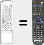 Telecomando sostituto di 3F14-00034-301