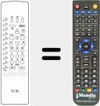 Telecomando sostituto di TC 35