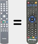Telecomando sostituto di SUNR001